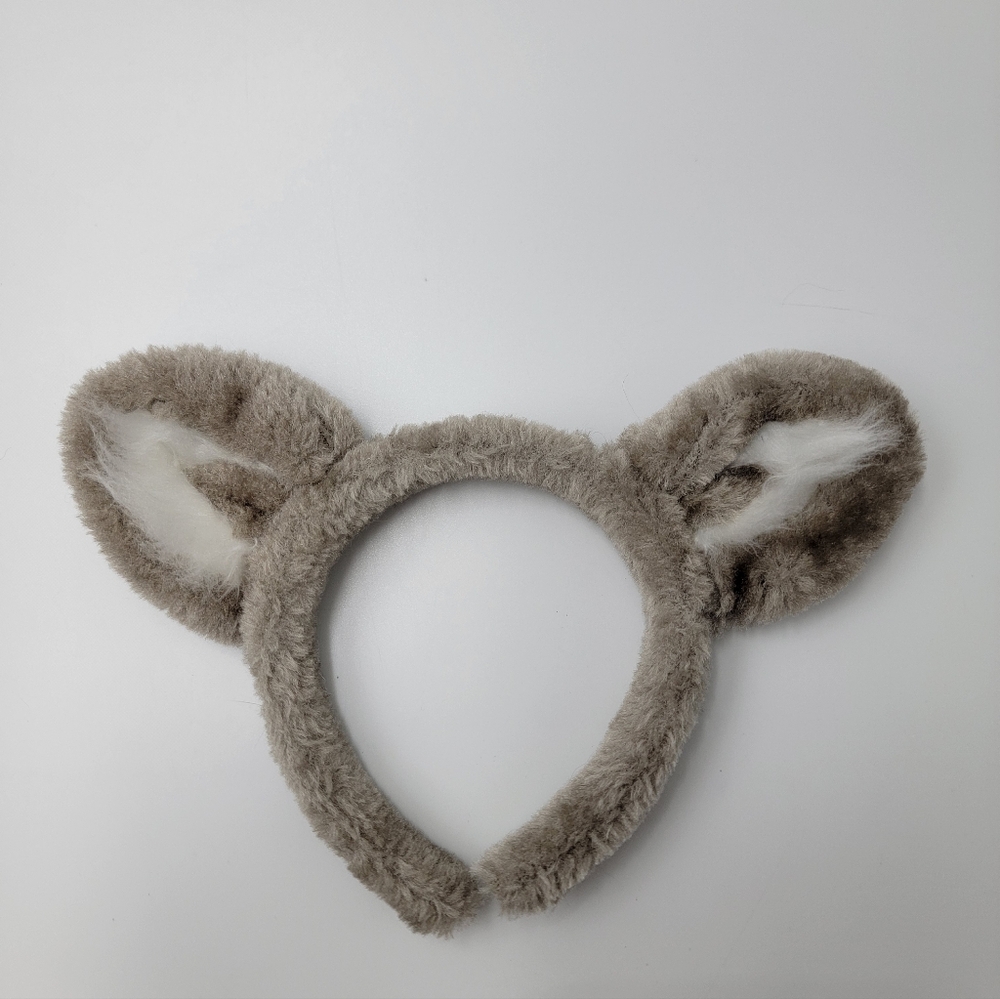 Great Wolf Lodge Furry Gray Plush Ears Souvenir Headband Cosplay Costume